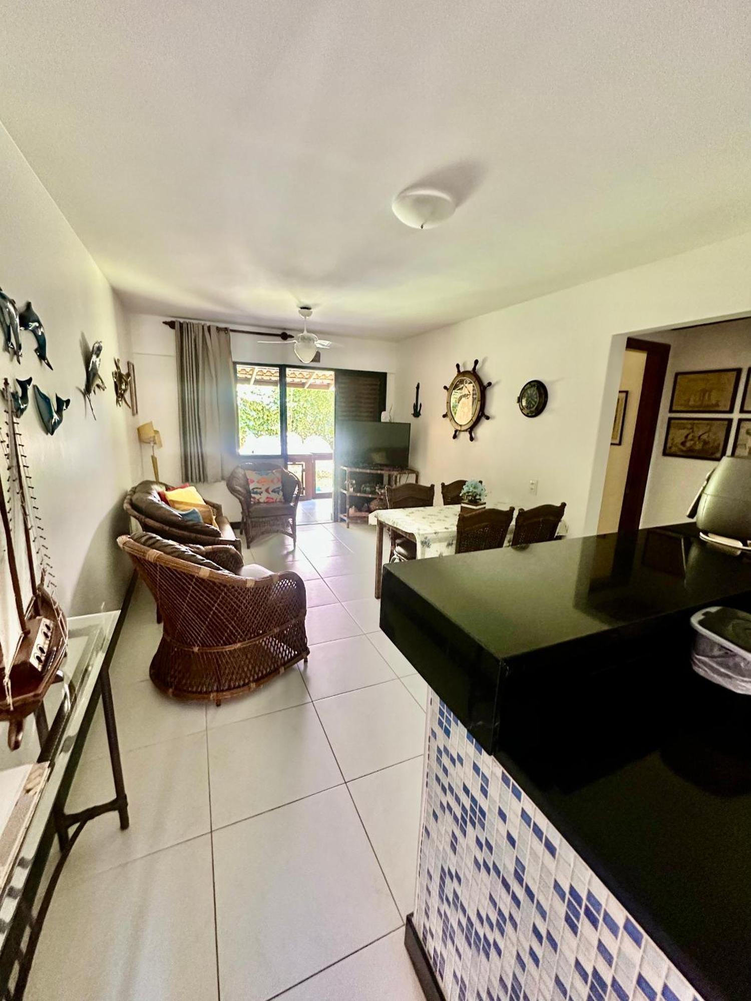 Flat Guarajuba 4 Quartos Terreo A Beira Mar - Pe Na Areia - Governanca Com Arrumadeira E Wi Fi Inclusos Camassari Екстер'єр фото
