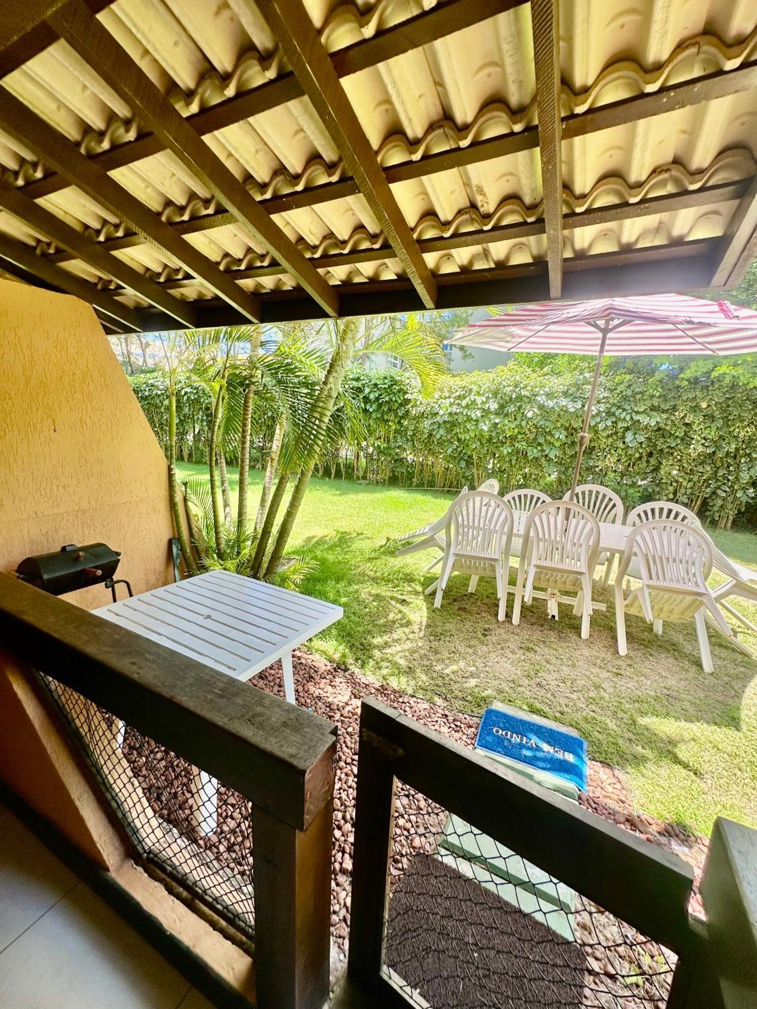 Flat Guarajuba 4 Quartos Terreo A Beira Mar - Pe Na Areia - Governanca Com Arrumadeira E Wi Fi Inclusos Camassari Екстер'єр фото